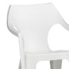 STOLICA DANTE PVC NISKI NASLON 57X57X79 BELA - 3