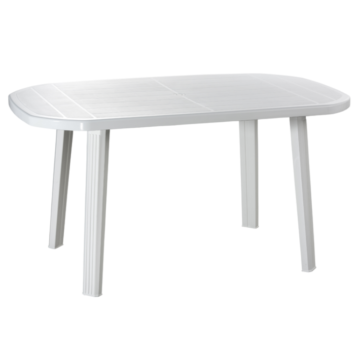 STO OVALNI SALOMONE 135X84X73cm BELI :)le