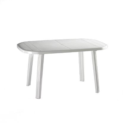 STO OVALNI SALOMONE 135X84X73cm BELI :)le