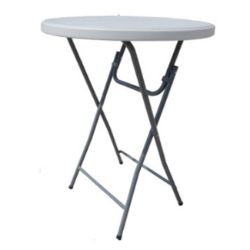 Slika STO SKLOPLJIVI BARSKI TVRDA PLASTIKA,D80 X H110CM