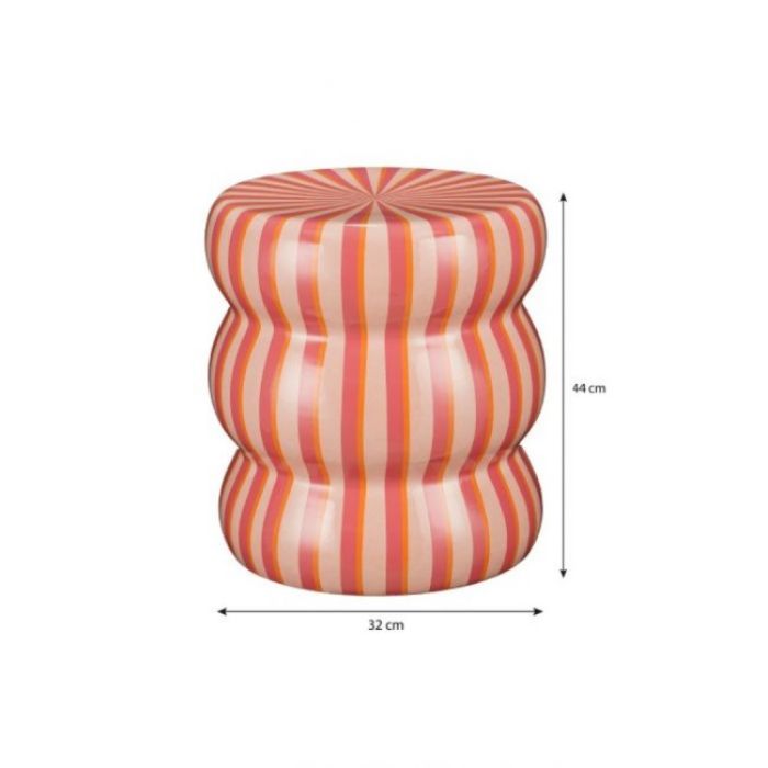 STOČIĆ POMOĆNI KERAMIČKI RUZIČASTI-NARANDŽASTA - h40xd35cm