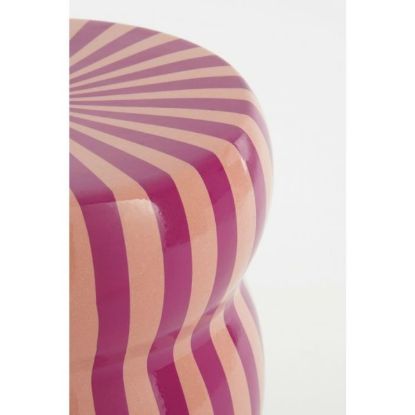 Slika STOČIĆ POMOĆNI KERAMIČKI ROZE - h44xd32cm
