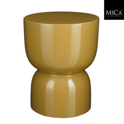 Slika STOČIĆ POMOĆNI KERAMIČKI ŽUTI- h45xd35cm