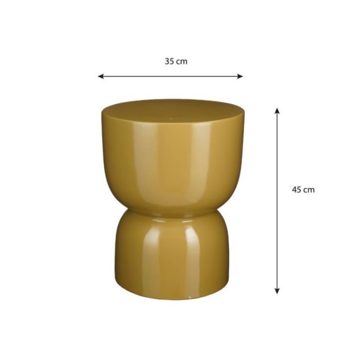 STOČIĆ POMOĆNI KERAMIČKI ŽUTI- h45xd35cm