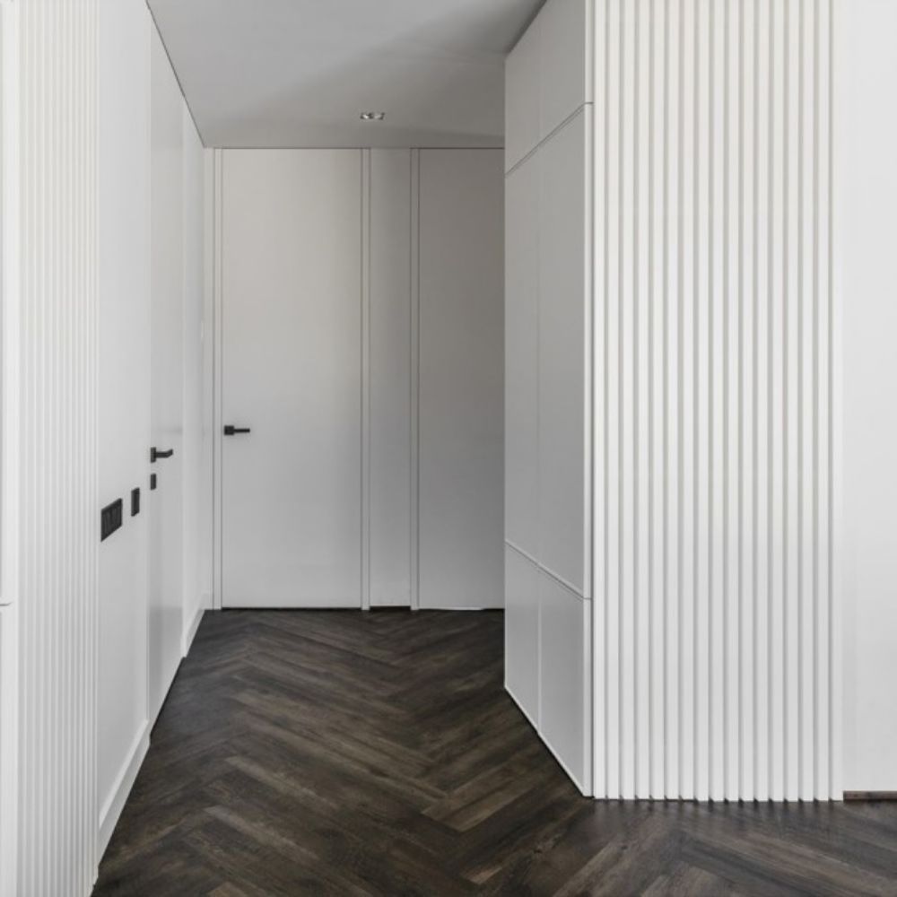 PANEL ZIDNA DEKORACIJA 1.25X30cm-2kom.BELA 0.72m2-PAKOVANJE