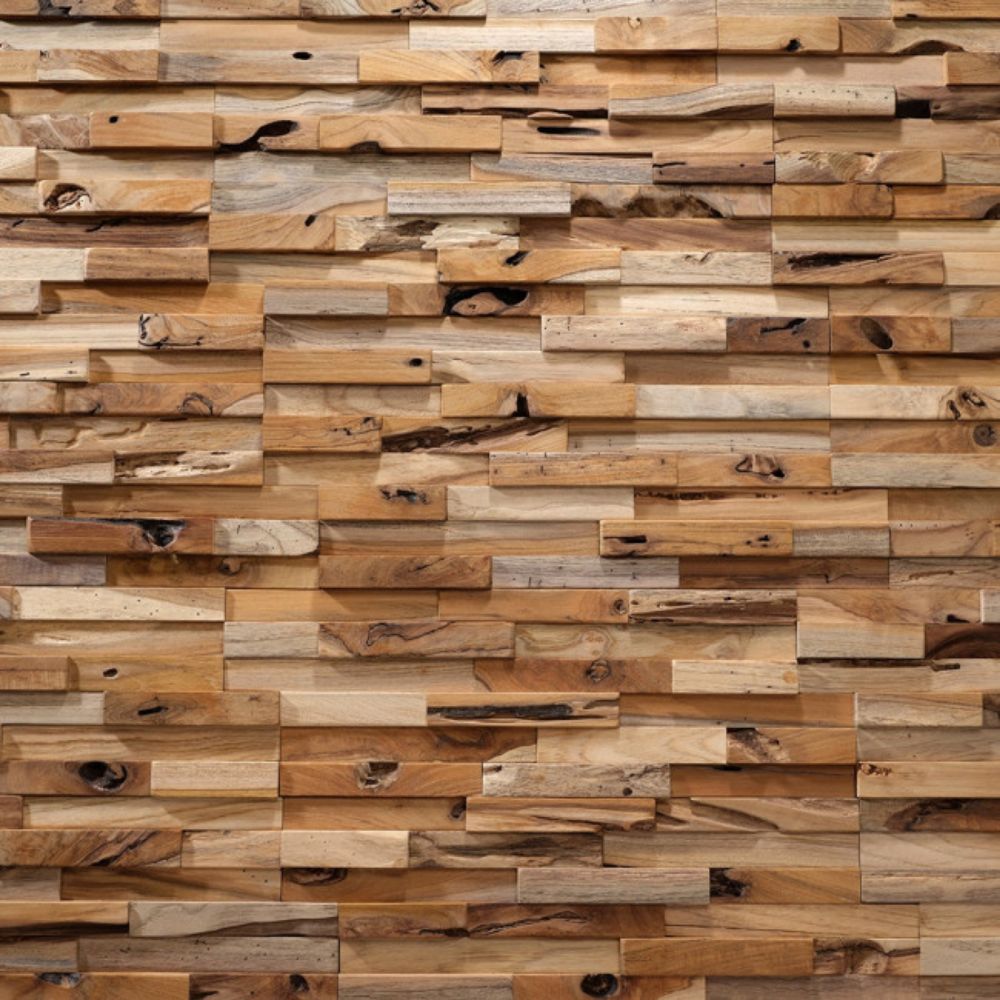 PANEL ZIDNI DEKOR FOREST COLORADO TIK,495X180X10-20mm,5kom,0.45m2