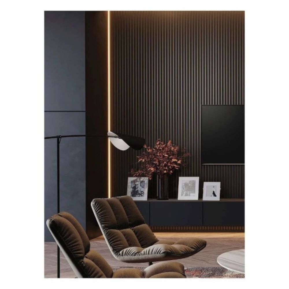 ZIDNI PANEL MDF 3D LUX CRNO-BRONZA 2500X287X21mm 1.435m2