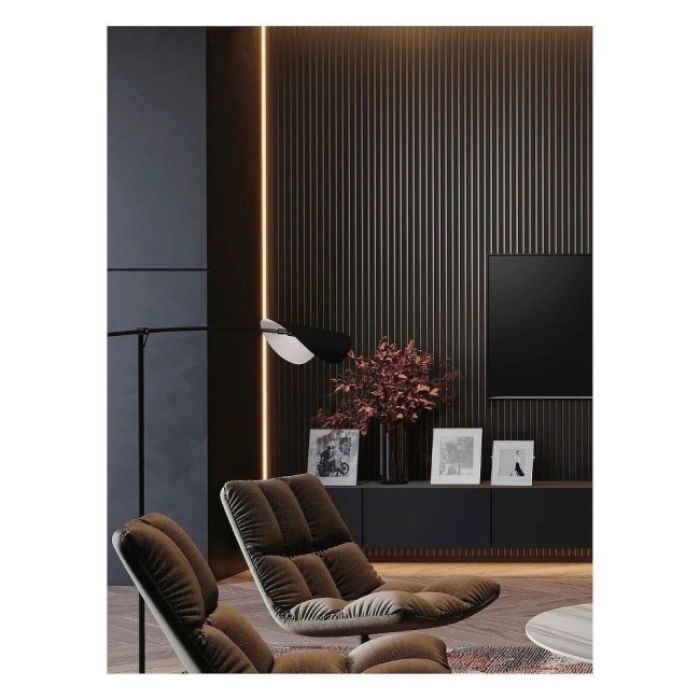 ZIDNI PANEL MDF 3D LUX CRNO-BRONZA 2500X287X21mm 1.435m2