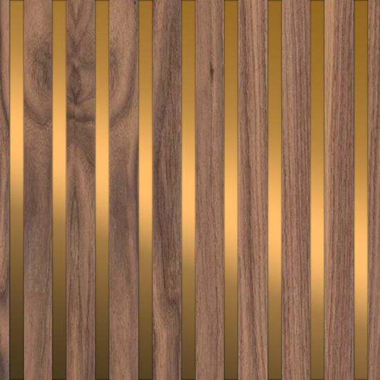 ZIDNI PANEL MDF 3D LUX HRAST-BRONZA 2500X287X21mm 1.435m2