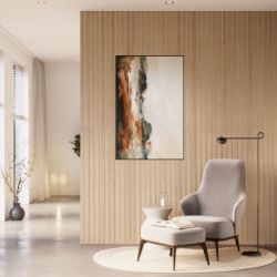 PANEL ZIDNA DEKORACIJA 2.6mX30cm-2kom. HRAST TON-SUR-TON 1.56m2-PAKOVANJE