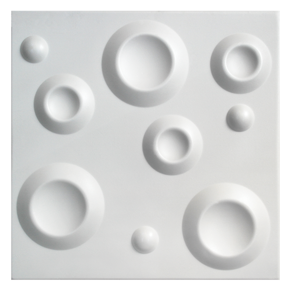 PLAFONSKA OBLOGA KRATER WHITE 2M2 3D