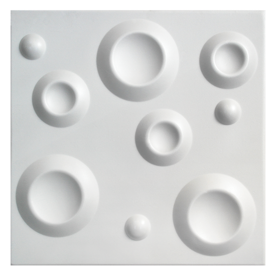PLAFONSKA OBLOGA KRATER WHITE 2M2 3D
