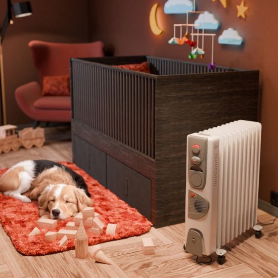 ULJNI RADIJATOR 2400 W 11 REBARA SA VENTILATOROM