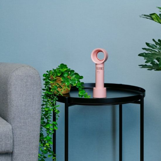 RUČNI VENTILATOR BEZ PROPELERA PUNJIVI ROZE