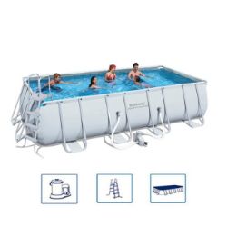 BAZEN PRAVOUGAONI POWER STEEL 549X274X122CM, SA PUMPOM