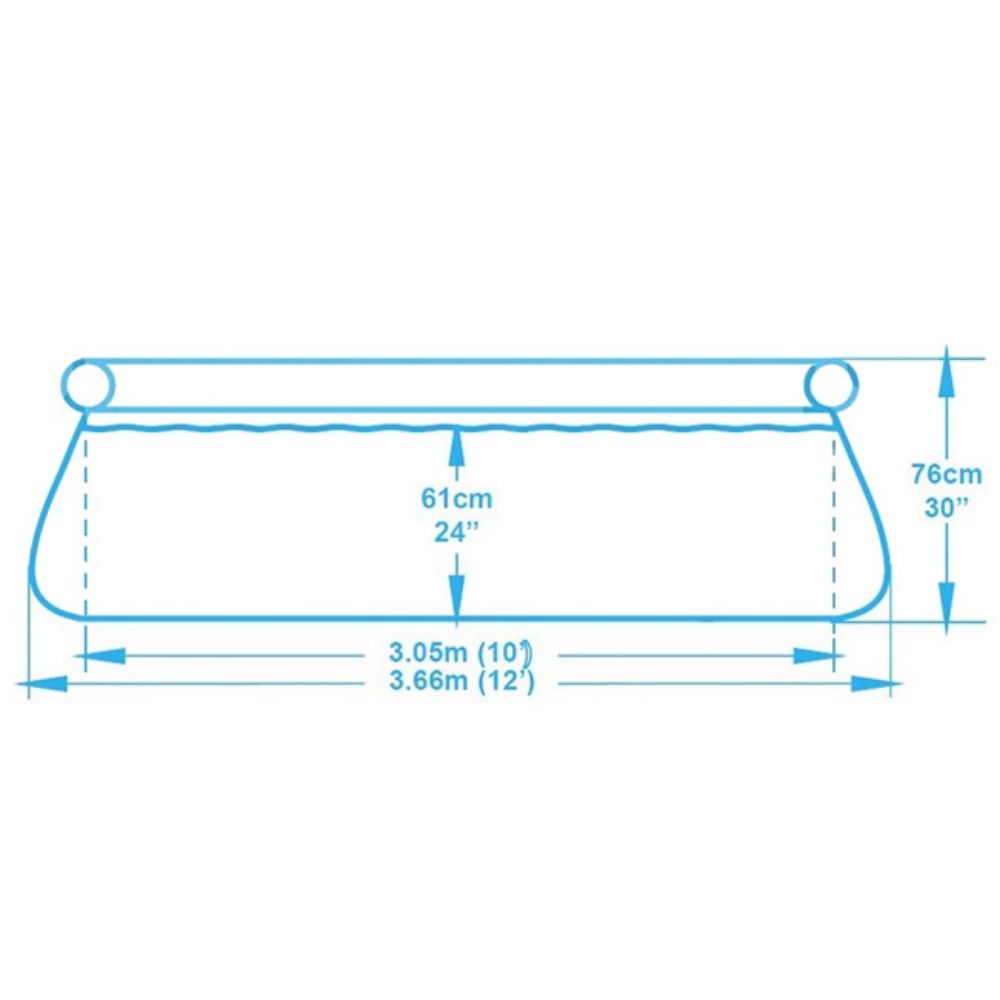 BAZEN FAST 366X76CM SA PUMPOM