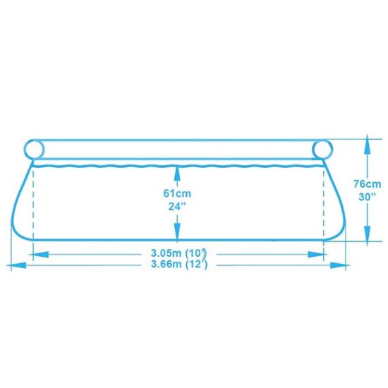 BAZEN FAST 366X76CM SA PUMPOM