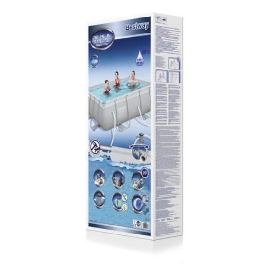 BAZEN POWER STEEL, PRAVOUGA. 2.82mX1.96mX84cm SA PUMPOM