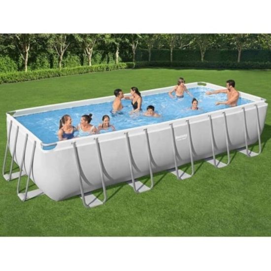 BAZEN PRAVOUGAONI 640X274X132CM SA PEŠČANOM PUMPOM