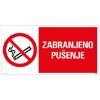ZNAK - ZABRANJENO PUŠENJE - 150X300MM - 1