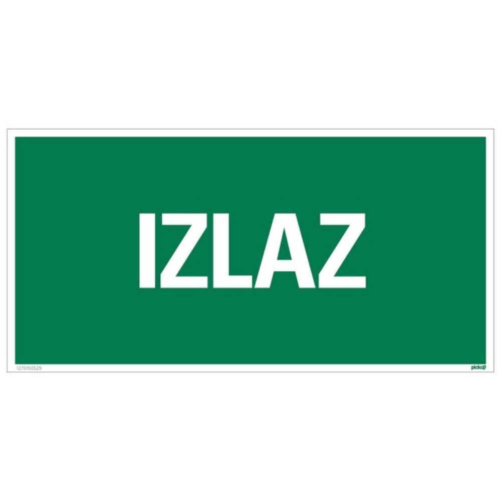 ZNAK - IZLAZ - 150X300MM