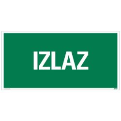 ZNAK - IZLAZ - 150X300MM