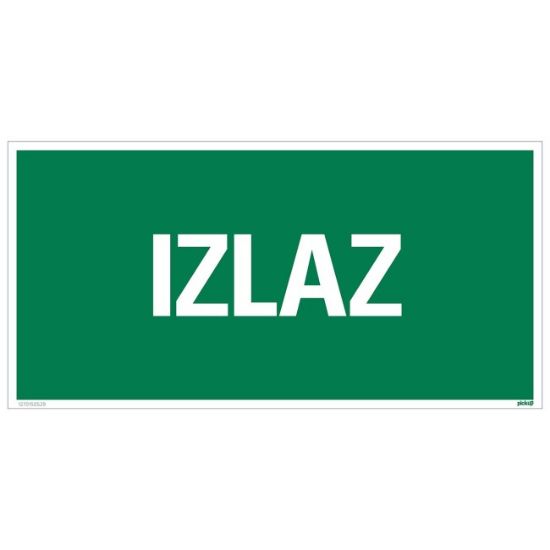 ZNAK - IZLAZ - 150X300MM