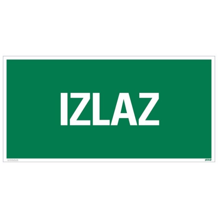 ZNAK - IZLAZ - 150X300MM