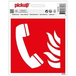 SAMOLEPLJIVA NALEPNICA - POŽARNI TELEFON - 150X150MM