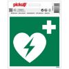 SAMOLEPLJIVA NALEPNICA - AUTOMATSKI SPOLJNI DEFIBRILATOR- 150X150MM - 1