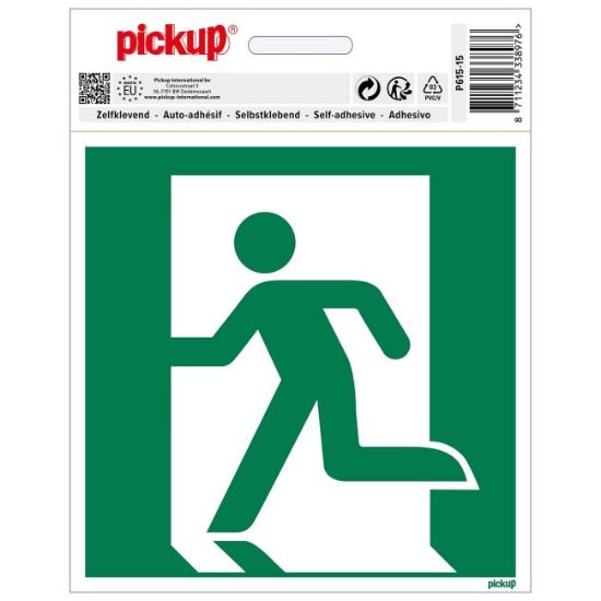 SAMOLEPLJIVA NALEPNICA - IZLAZ U SLUČAJU NUŽDE - LEVO - 150X150MM