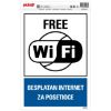 SAMOLEPLJIVA NALEPNICA -BESPLATAN INTERNET ZA POSETIOCE - 230X330MM - 1