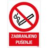 SAMOLEPLJIVA NALEPNICA - ZABRANJENO PUŠENJE - 230X330MM - 1