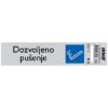 SAMOLEPLJIVA PLOČICA - DOZVOLJENO PUŠENJE -165X44MM - 1