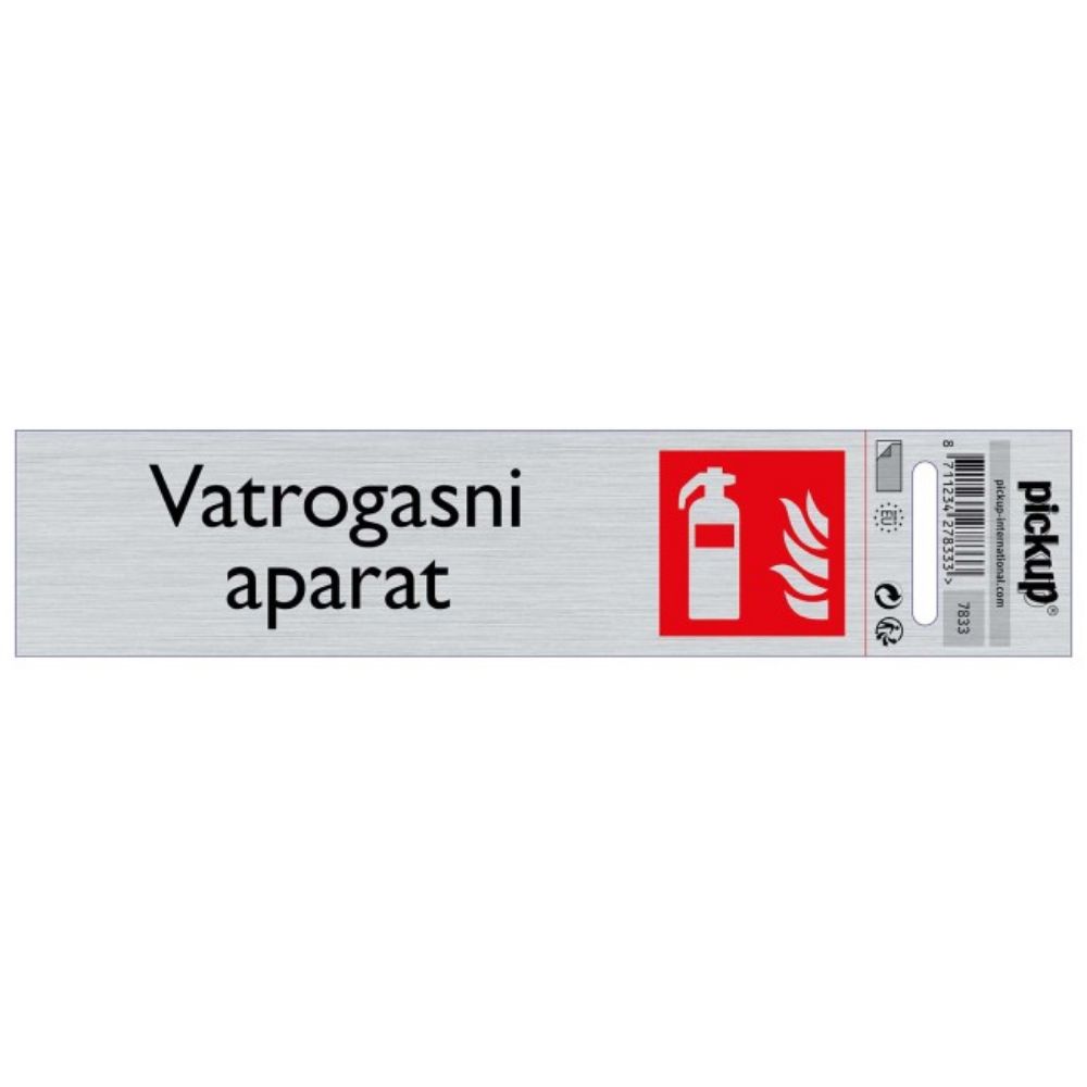 SAMOLEPLJIVA PLOČICA - VATROGASNI APARAT -165X44MM