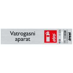 SAMOLEPLJIVA PLOČICA - VATROGASNI APARAT -165X44MM