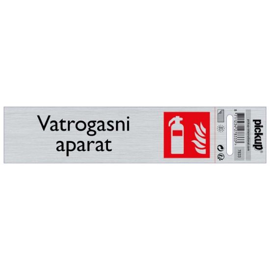 SAMOLEPLJIVA PLOČICA - VATROGASNI APARAT -165X44MM