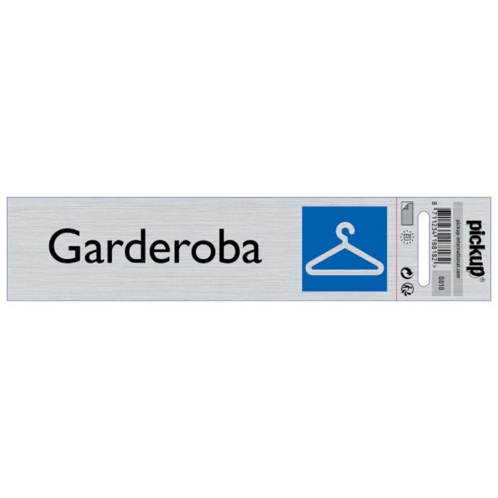 SAMOLEPLJIVA PLOČICA - GARDEROBA -165X44MM