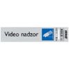 SAMOLEPLJIVA PLOČICA - VIDEO NADZOR -165X44MM - 1