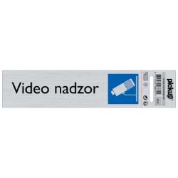 SAMOLEPLJIVA PLOČICA - VIDEO NADZOR -165X44MM