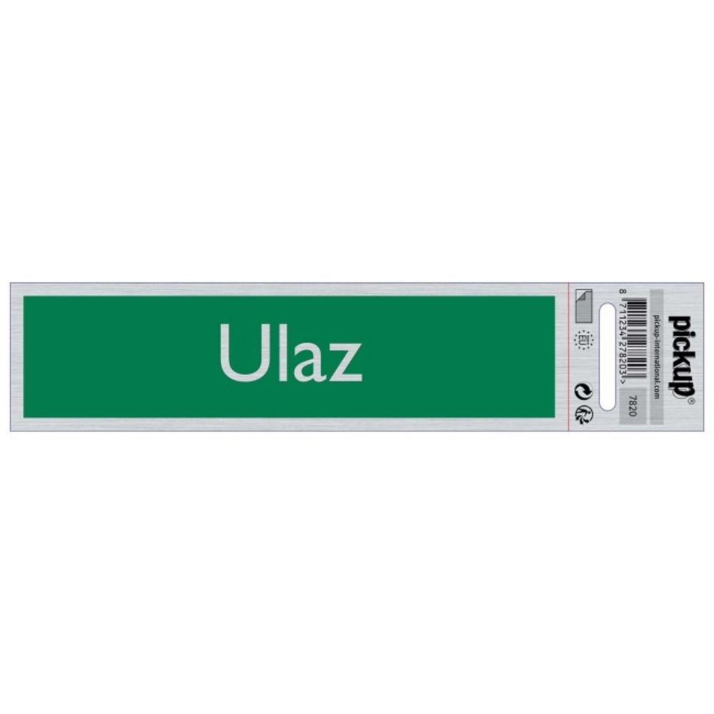 SAMOLEPLJIVA PLOČICA - ULAZ -165X44MM