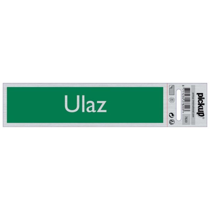 SAMOLEPLJIVA PLOČICA - ULAZ -165X44MM