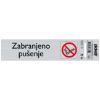 SAMOLEPLJIVA PLOČICA - ZABRANJENO PUŠENJE -165X44MM - 1