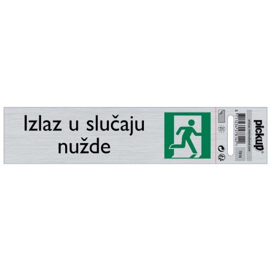 SAMOLEPLJIVA PLOČICA - IZLAZ U SLUČAJU NUŽDE -165X44MM