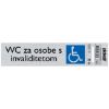 SAMOLEPLJIVA PLOČICA - WC ZA OSOBE SA INVALIDITETOM -165X44MM - 1