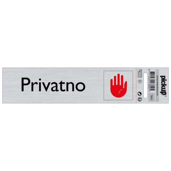 SAMOLEPLJIVA PLOČICA - PRIVATNO -165X44MM