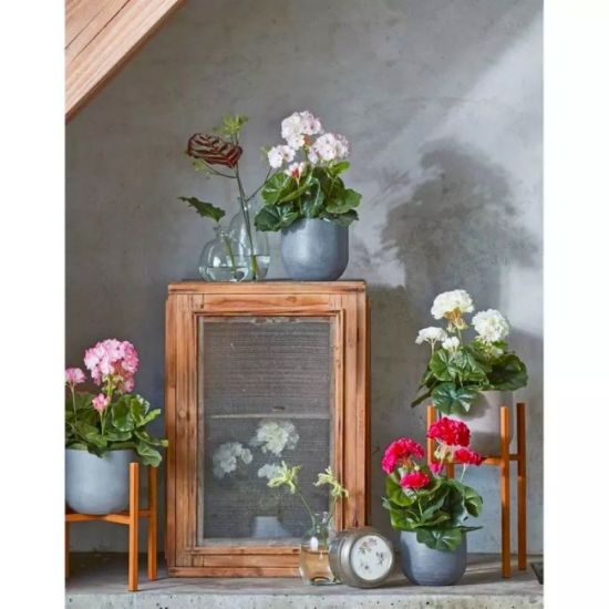 MUŠKATLA VEŠTAČKA TAMNO RUŽIČASTA h34xd20cm U SAKSIJI d11.5cm DSY 12