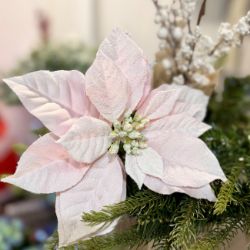 BOŽIĆNA ZVEZDA PINK VEŠTAČKA 65cm DSY12
