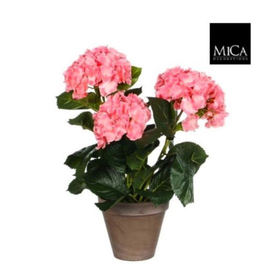 HORTENZIJA PINK VEŠTAČKA U SAKSIJI h40xd35cm DSY 8