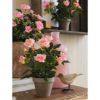 RUŽA PINK VEŠTAČKA U SAKSIJI h33xd25cm DSY 24 - 3